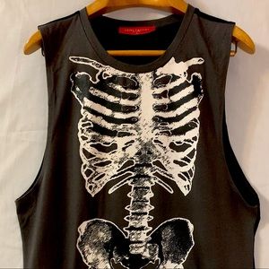 Skeleton tank top with sheer back - Akira Chicago Red Label